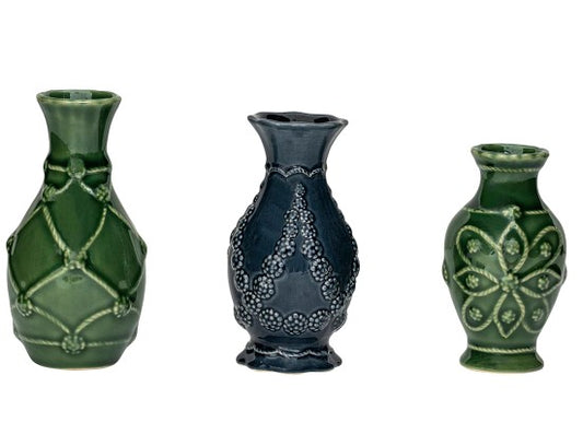 Veronica Beard Jardins Du Monde Vases - Green/Blue