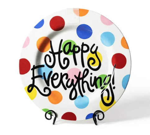 Bright Dot Big Happy Everything! Round Platter