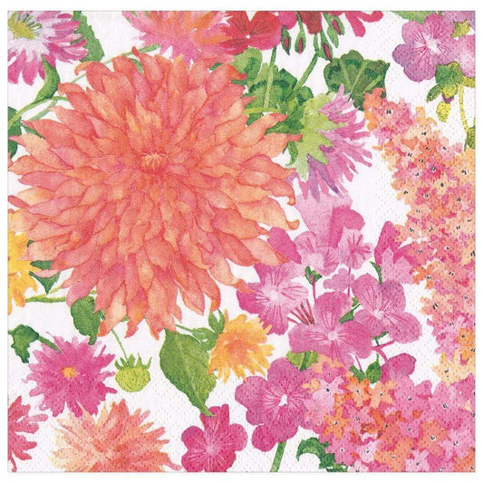 Summer Blooms Paper Dinner Napkins - 20 Per Package