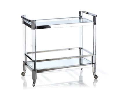 The Langham Bar Cart - Polished Nickel