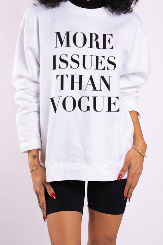 More Issues than Vogue L/XL (White)