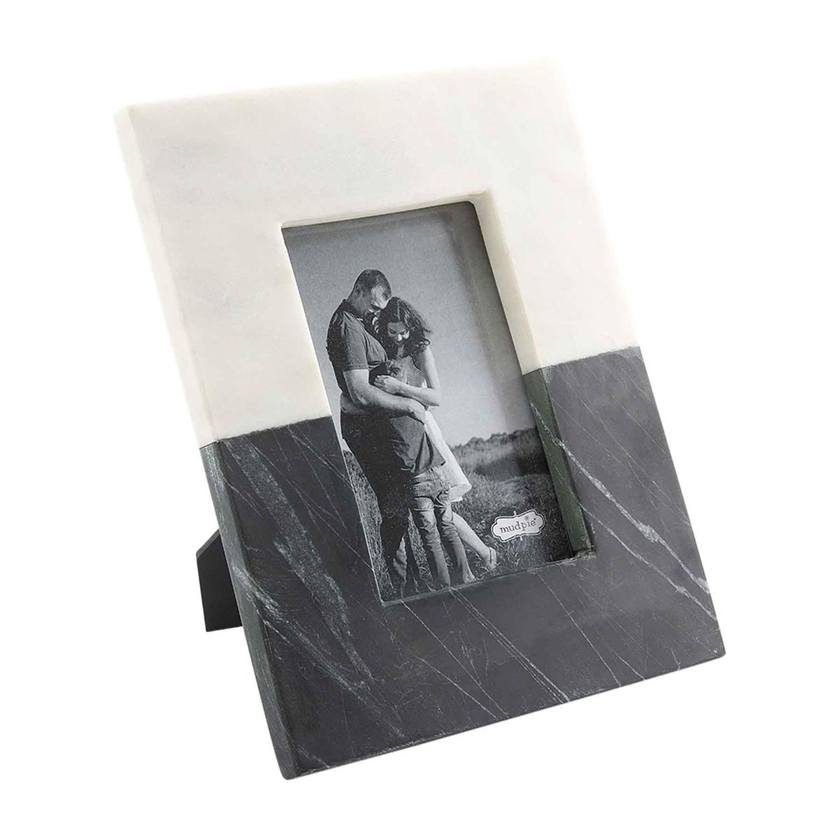 Small Striped Marble Picture Frame