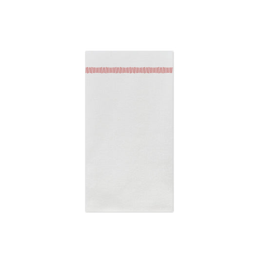 Papersoft Napkins Fringe Red Guest Towels (Pack of 20)
