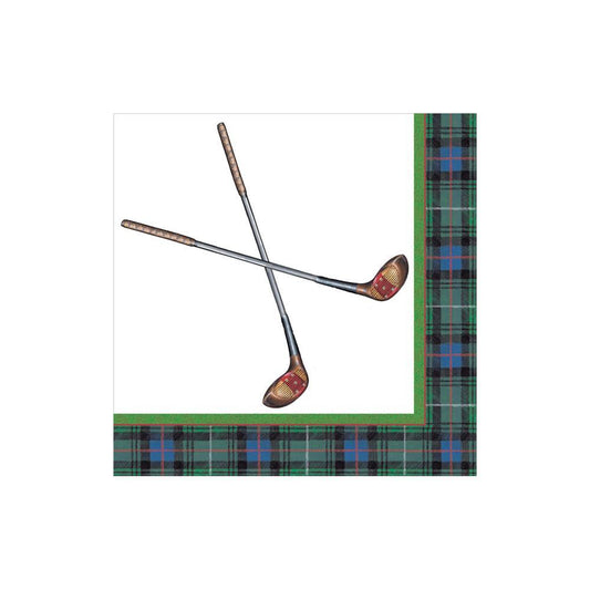 Golfing Paper Cocktail Napkins - 20 Per Package