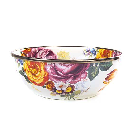 Flower Market Everyday Bowl - White