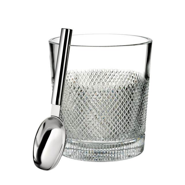 Diamond Line Ice Bucket with Scoop