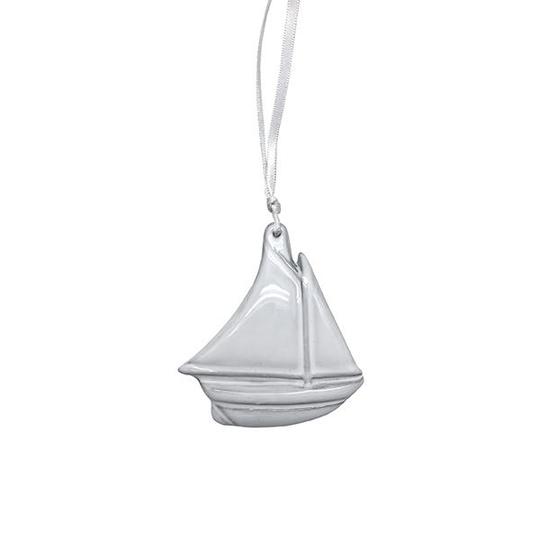 Sailboat Ceramic Ornament