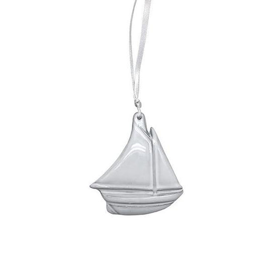 Sailboat Ceramic Ornament