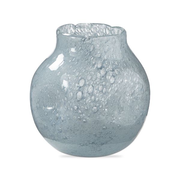Gray Art Glass Vase
