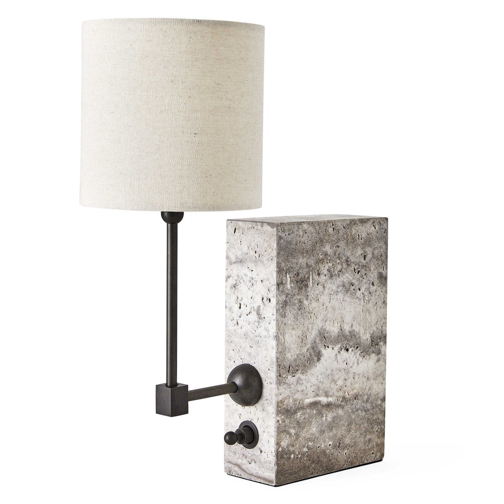 On a Shelf Mini Lamp Travertine Bronze