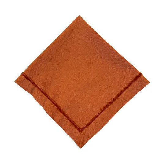 Velvet Trim Pumpkin Napkin