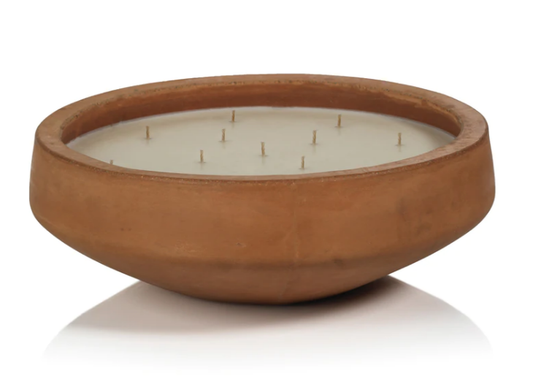 San Miguel Outdoor Concrete Scented Candle - Terracotta Finish - 16 wicks