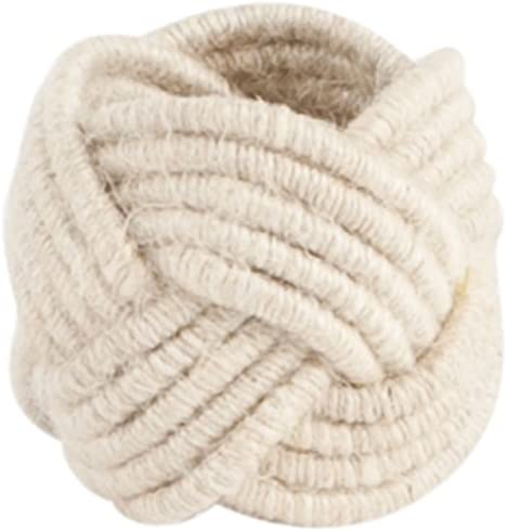 Ivory Braided Jute Napkin Ring