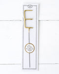 Big Golden Sparkler Wand Letter, E