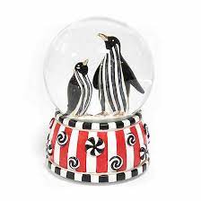 Checkmate Penguin Snowglobe