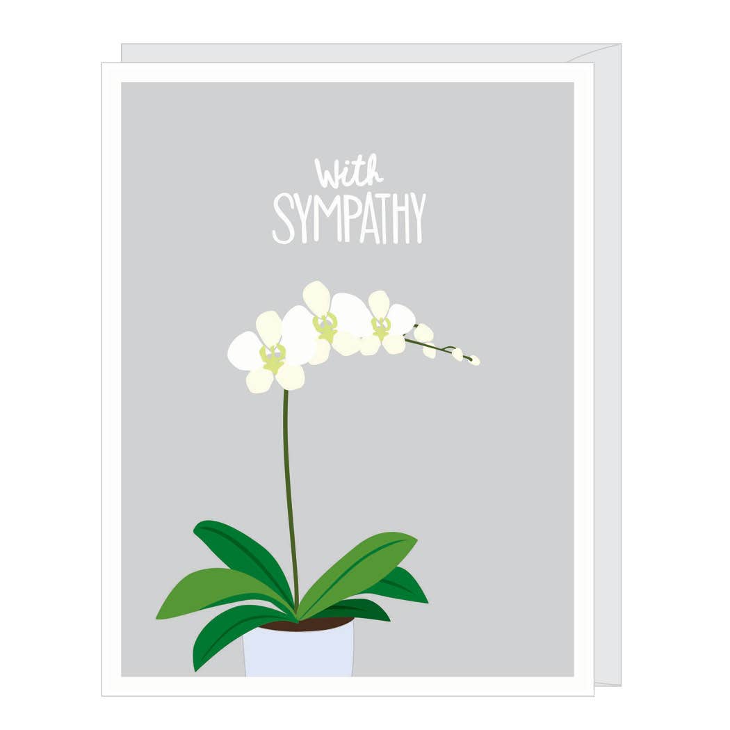 Orchid Sympathy Card – House Of Moseley