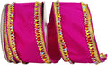 Fuchsia Beaded Candy Wired Edge