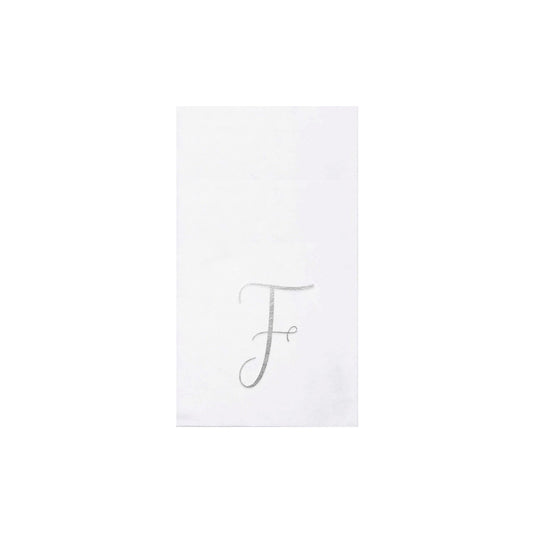 F Papersoft Napkins Monogram Guest Towels (Pack of 20)