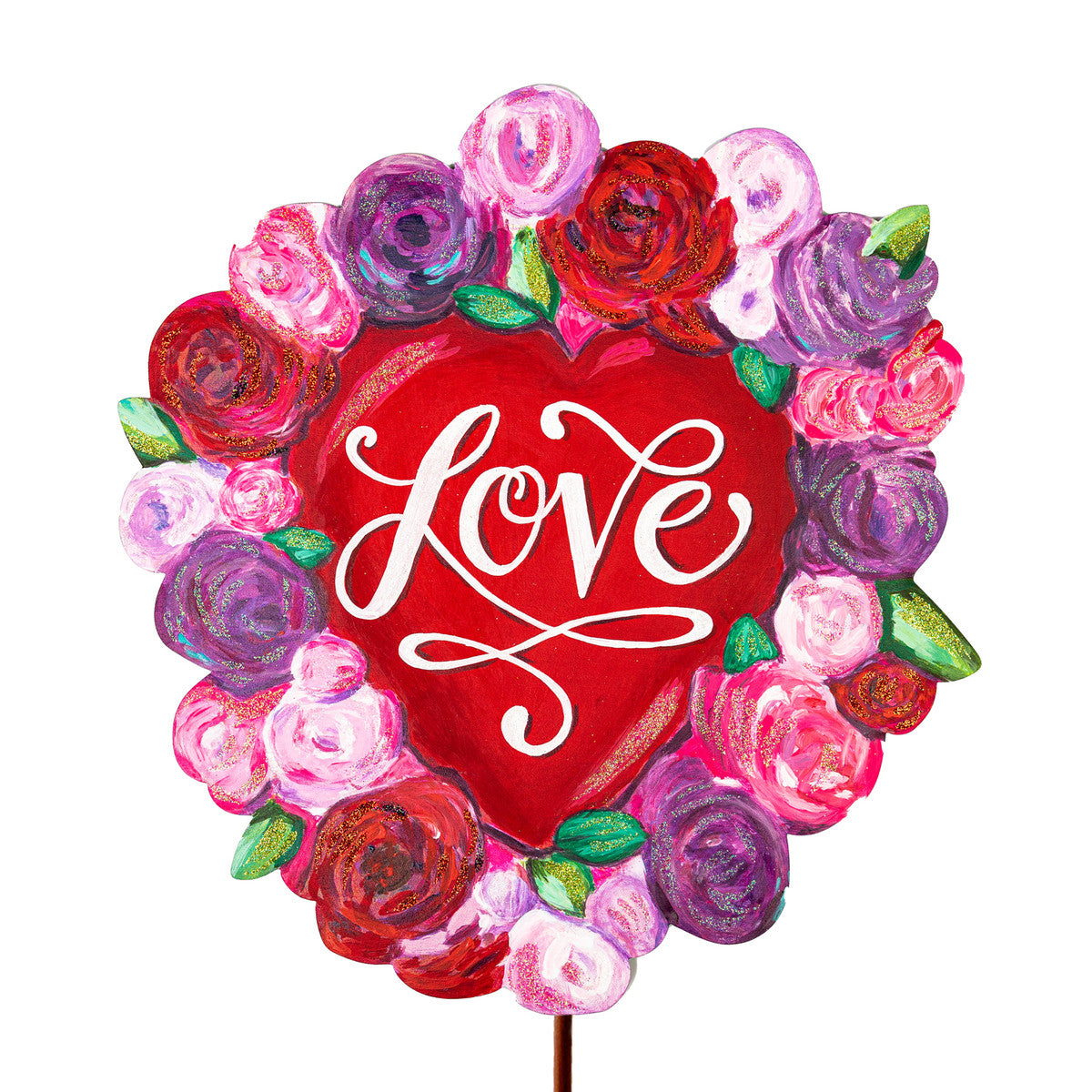 Floral "Love" Heart