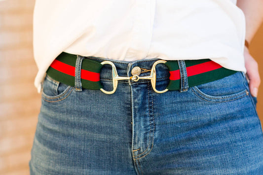 Kingston 2" Gold Snaffle Elastic Belt