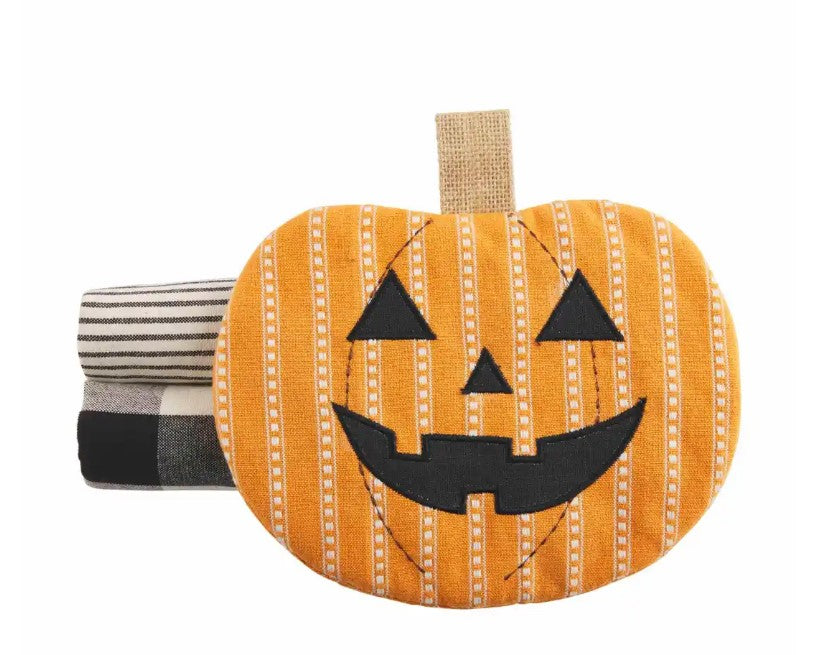 Pumpkin Oven Mitt Towel Set