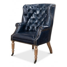 Welsh Blue Leather Chair