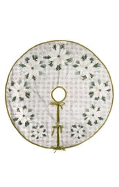 Farmhouse Poinsettia Tree Skirt