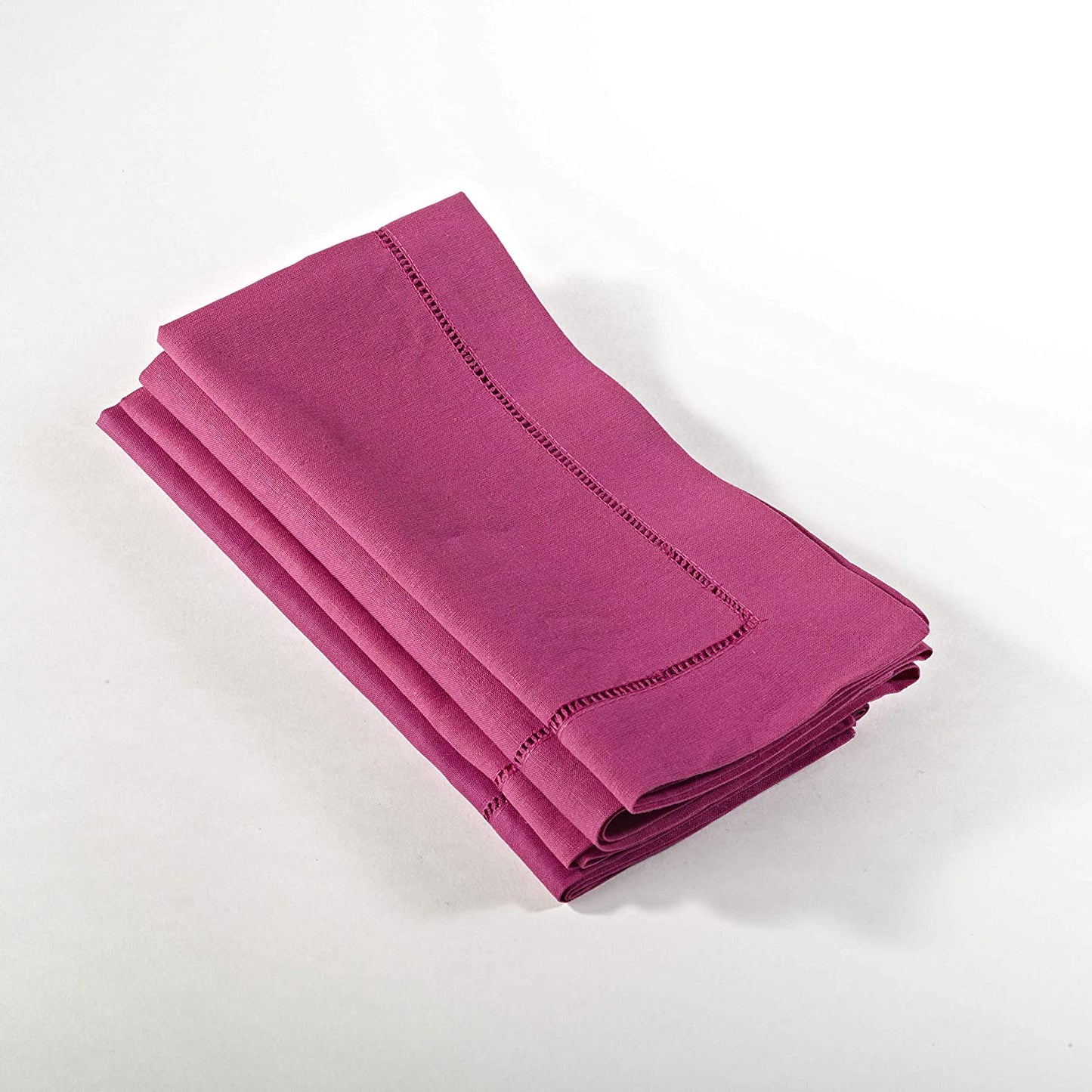 Hemstitch Fuchsia Napkin