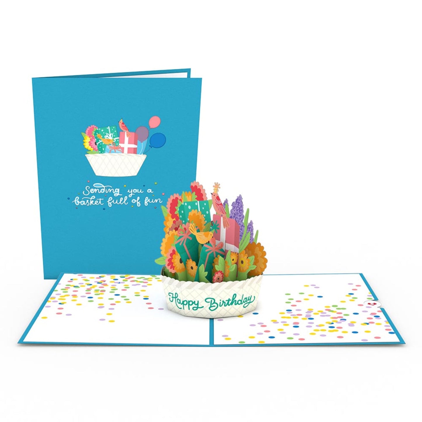 Happy Birthday Basket Pop-Up Card