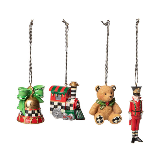 Toyland Ornaments - Set of 4