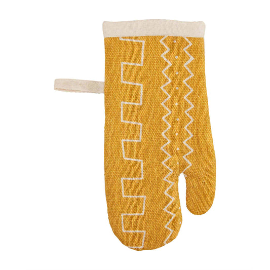 Mustard Woven Oven Mitt