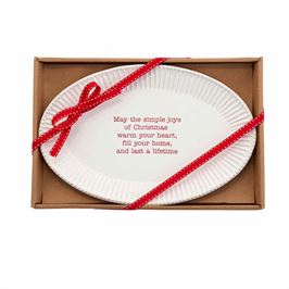 Christmas Sentiment Serving Tray