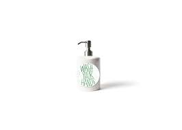 White Small Dot Mini Cylinder Soap Pump