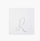 R Papersoft Napkins Monogram Cocktail Napkins (Pack of 20)