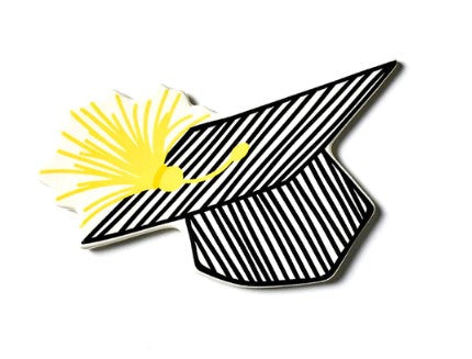 Striped Graduation Cap Mini Attachment