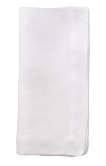 Riviera Pure White 22" Napkins, Set of Four