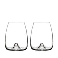 Elegance Stemless Wine Glass, Pair