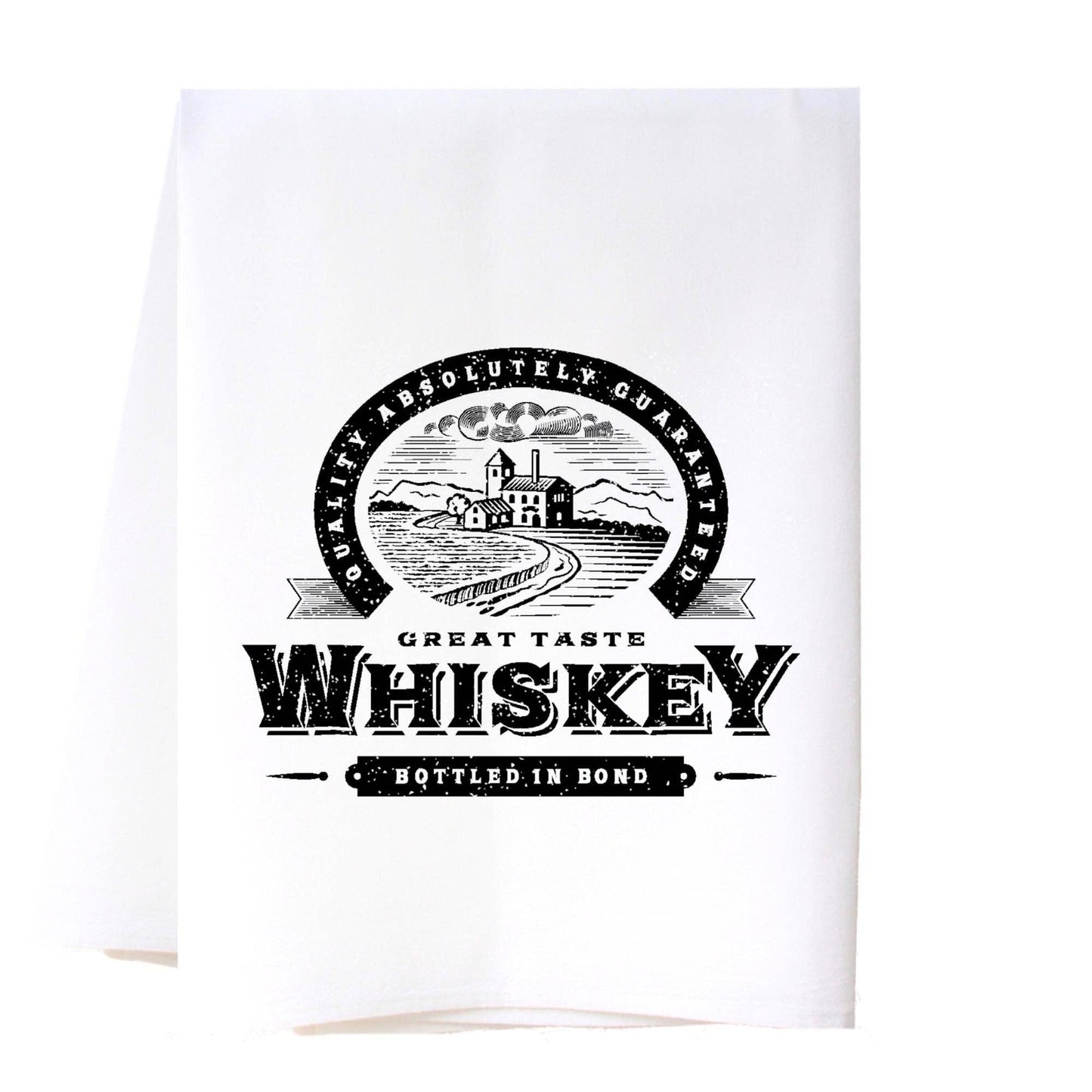 Whiskey Label Flour Sack Towel