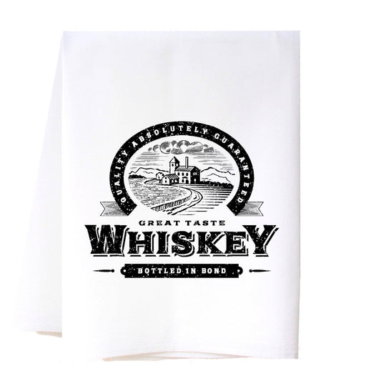 Whiskey Label Flour Sack Towel