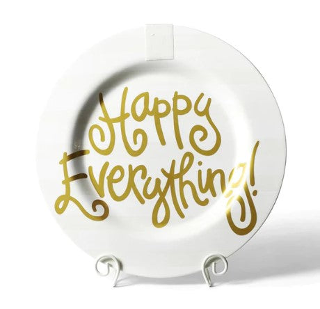 White Stripe Happy Everything Big Platter