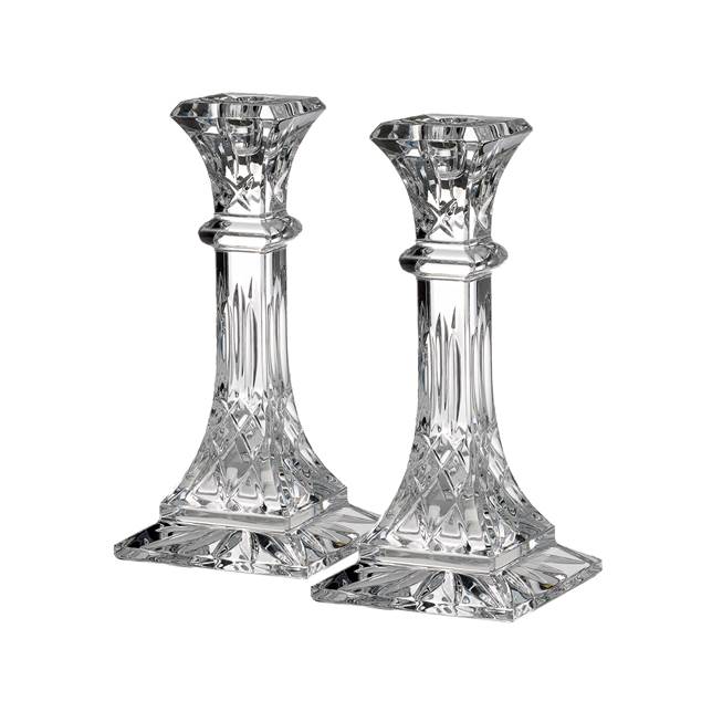 Lismore 8in Candlestick, Pair