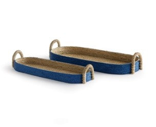 Tiana Seagrass Long Oval Baskets Set of 2