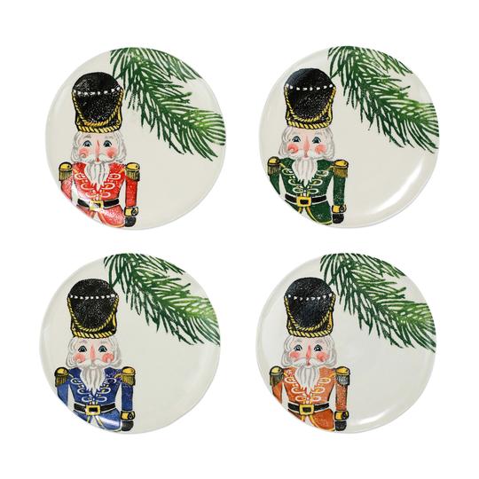 Nutcracker Assorted Salad Plates Set of 4
