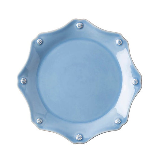 Berry & Thread Scalloped Dessert/Salad Plate - Chambray