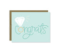 Congrats Engagement Card, Wedding Bridal shower, ring