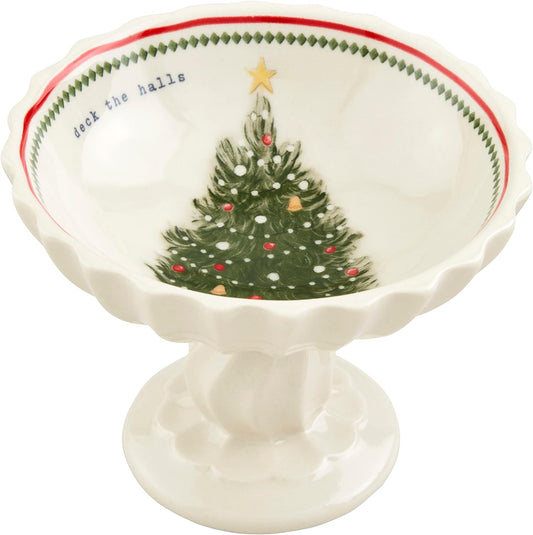 Tree Vintage Xmas Candy Dish