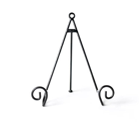 Black Swirl Mini Plate Stand