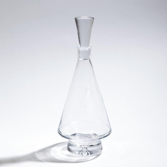 Tall Fat Bottom Decanter-Clear