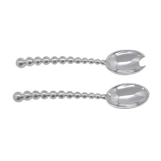 Pearled Large Salad Servers - Greene