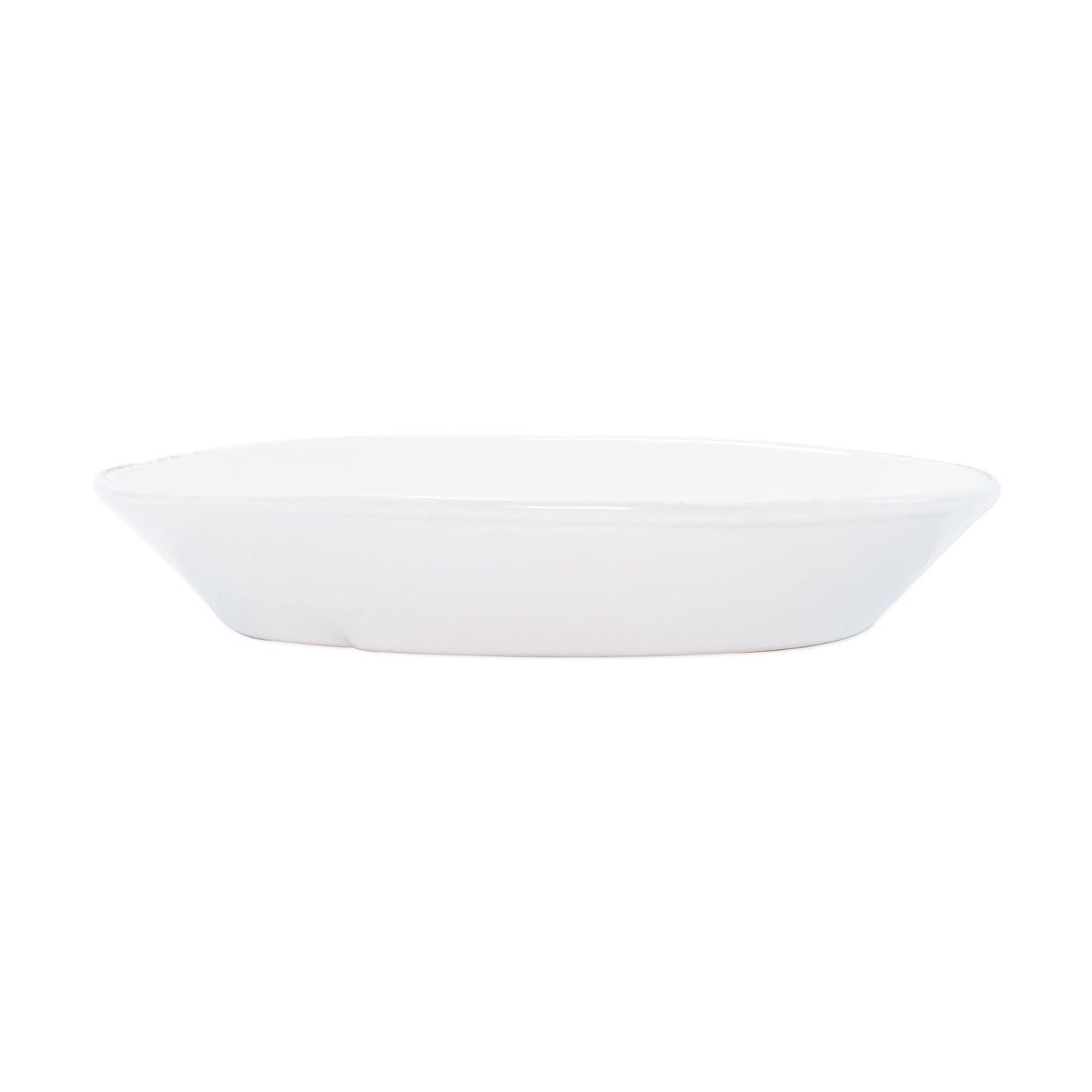 Lastra White Small Oval Baker